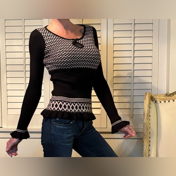 Milly merino wool black sweater - Picture 7 of 12